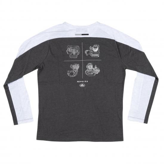 K-1375W 46WORKSロングTシャツ - バイク用品｜クシタニ