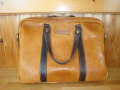 【FUNNY】CORONAD LEATHER AMERICAN BISON SHOLDER BRIEFCASE/CAMEL　《送料無料》