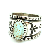 【FUNNY】  Harrison Jim  /STAMP WORK RING With TURQUOISE《送料無料》