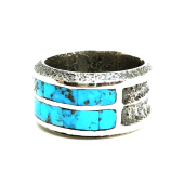【FUNNY】  Lester James  /TURQUOISE INLAY RING《送料無料》