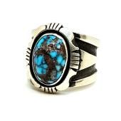willie cooper、ウィリークーパー、ターコイズリング リングナバホ石物のCooper Willie Turquoise Mt ターコイズ