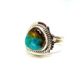 FUNNY NAVAJO/TURQUOISE RING 13.5̵