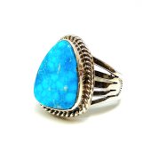 FUNNY NAVAJO/TURQUOISE RING 15̵