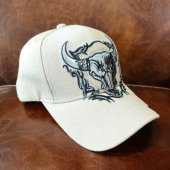 ACE CAP NATIVE PRIDE COW SKULL/ ١