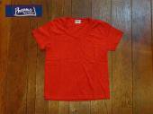 【PHERROW'S】 14S-PUNT1　S.RED UネックポケットTシャツ 30%OFF SALE　ネコポスOK