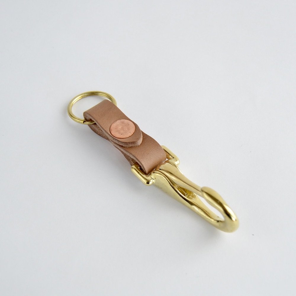 CHARLIE BORROW (チャーリー ボロウ)5mm OAK BARK FULL GRAINLEATHER / KEY CLIP 通販-  float GALLERY STORE