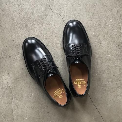 SANDERS（サンダース）プレーントゥ(OfficerShoes)/1384-BLACK- float GALLERY STORE