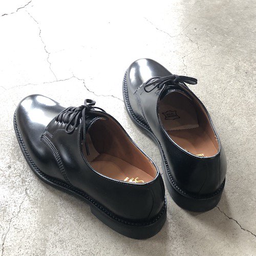 SANDERS（サンダース）プレーントゥ(OfficerShoes)/1384-BLACK- float 