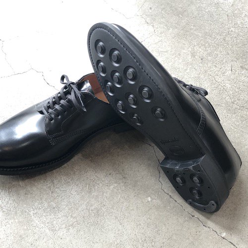 SANDERS（サンダース）プレーントゥ(OfficerShoes)/1384-BLACK- float 
