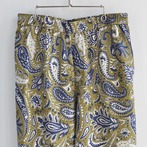 BANANATIME（バナナタイム）TAPERD2 PANT(UNISEX) JUMBO PAISLEY KHAKI