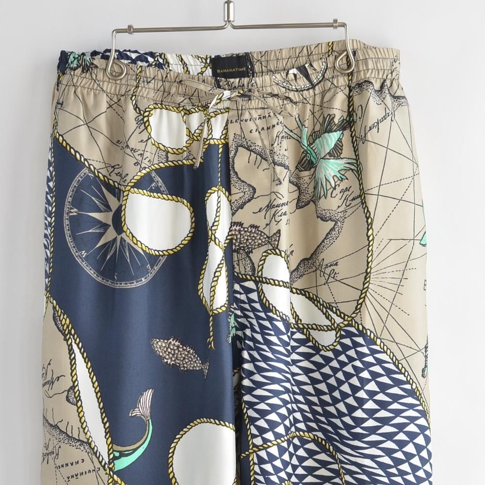 BANANATIME（バナナタイム）EASY PANT(UNISEX) HAWAIITIME NAVY - float GALLERY STORE