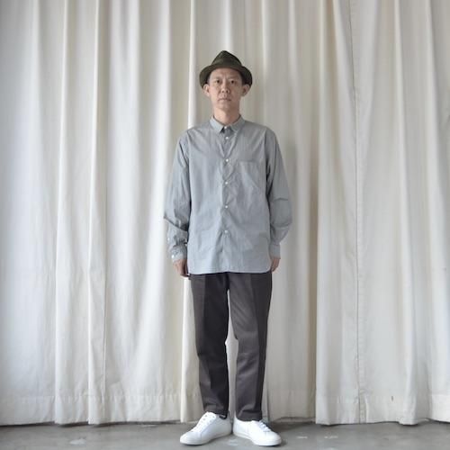 トップス STILL BY HAND SH00221 grey check 50 STILL BY HAND（スティル・バイ・ハンド) レギュラーカラー