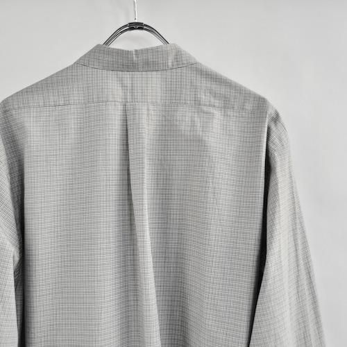 トップス STILL BY HAND SH00221 grey check 50 STILL BY HAND（スティル・バイ・ハンド) レギュラーカラー