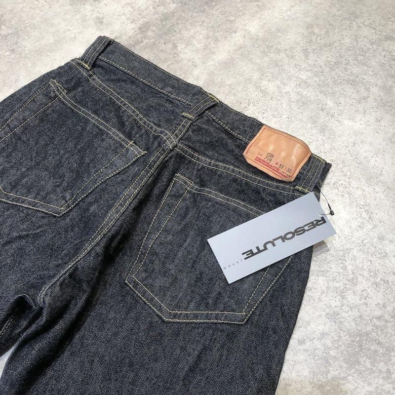 RESOLUTE ダークインディゴ デニム W34 L29 RESOLUTE（リゾルト