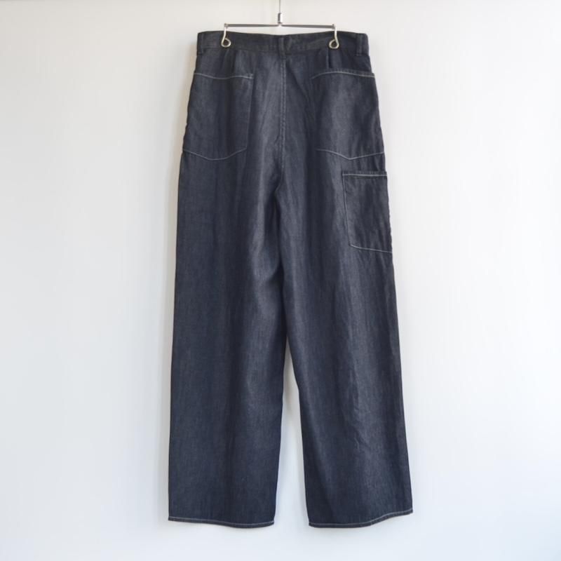 25ss Still by hand DN01252 インディゴ デニム 44 STILL BY HAND スティルバイハンド 「5.5oz デニムパンツ