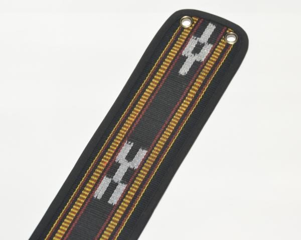 【YU-Uu】三線（合皮）ワインレッド　ミンサー織りティーガー ミンサー織ティーガー 定番カラー - 三線組合onlineSHOP