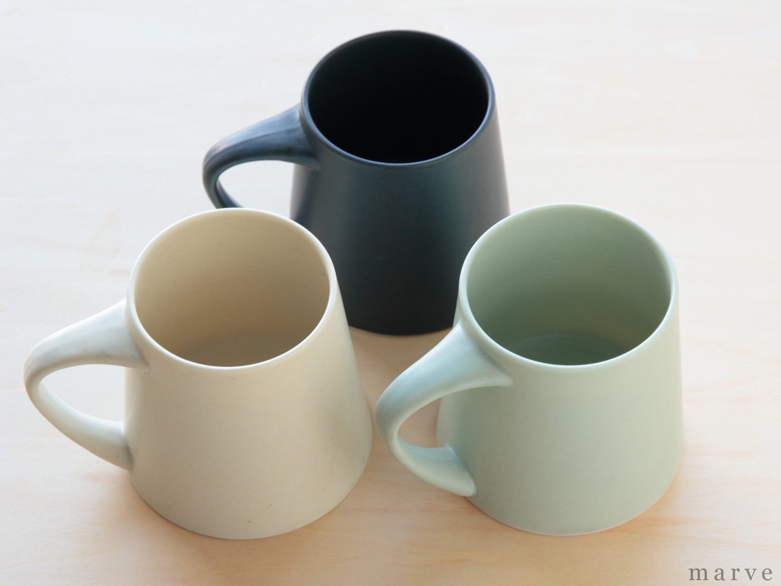 KANEAKI SAKAI POTTERY flat L mug（Ｌマグ） ペールブルー - marve