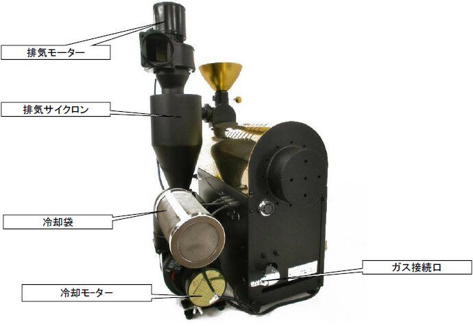 受注製造品】 ガス式 ロースター機 コーヒー ディスカバリー