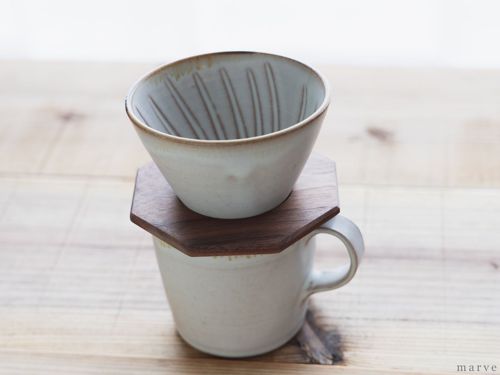 新品 コーヒードリッパーポットセット 陶器 作家品 - 食器