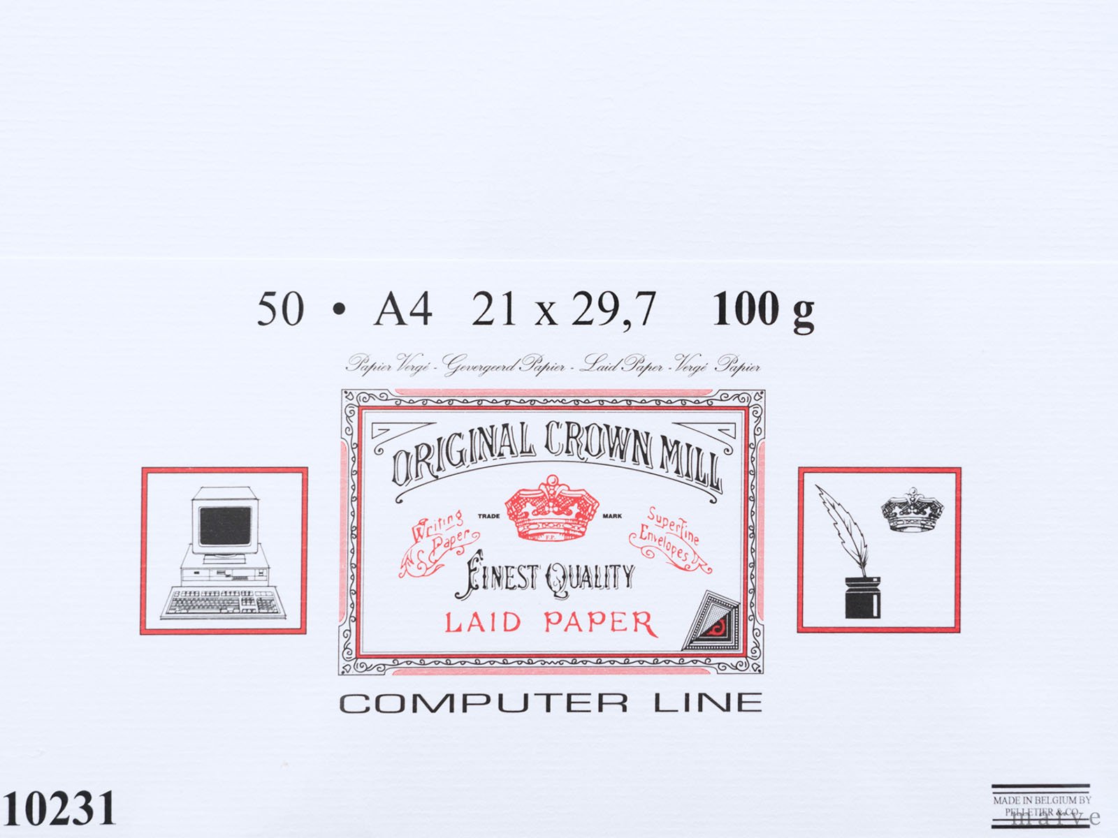 ORIGINAL CROWN MILL　コンピューターラインA4（50枚入）100gホワイト<img class='new_mark_img2' src='https://img.shop-pro.jp/img/new/icons1.gif' style='border:none;display:inline;margin:0px;padding:0px;width:auto;' />