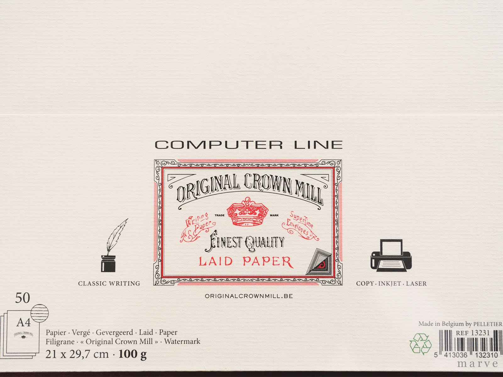 ORIGINAL CROWN MILL　コンピューターラインA4（50枚入）100gクリーム<img class='new_mark_img2' src='https://img.shop-pro.jp/img/new/icons1.gif' style='border:none;display:inline;margin:0px;padding:0px;width:auto;' />