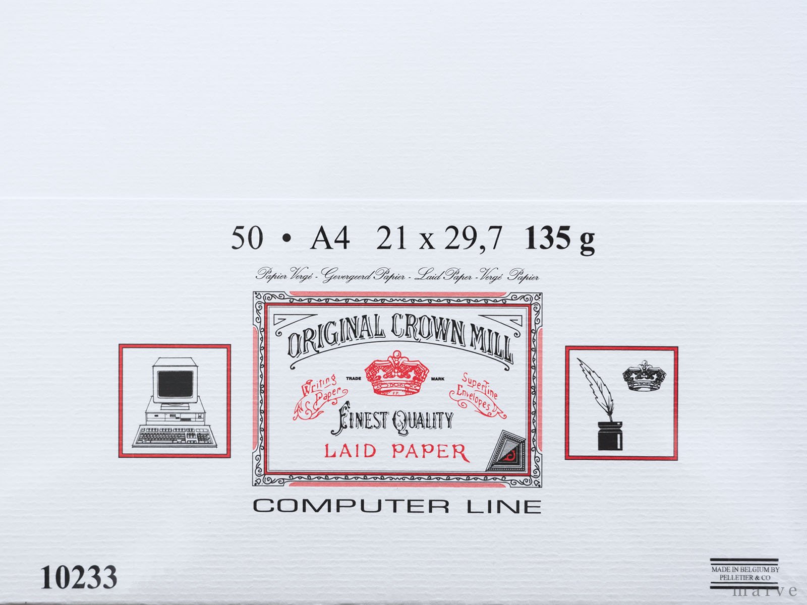 ORIGINAL CROWN MILL　コンピューターラインA4（50枚入）135gホワイト<img class='new_mark_img2' src='https://img.shop-pro.jp/img/new/icons1.gif' style='border:none;display:inline;margin:0px;padding:0px;width:auto;' />