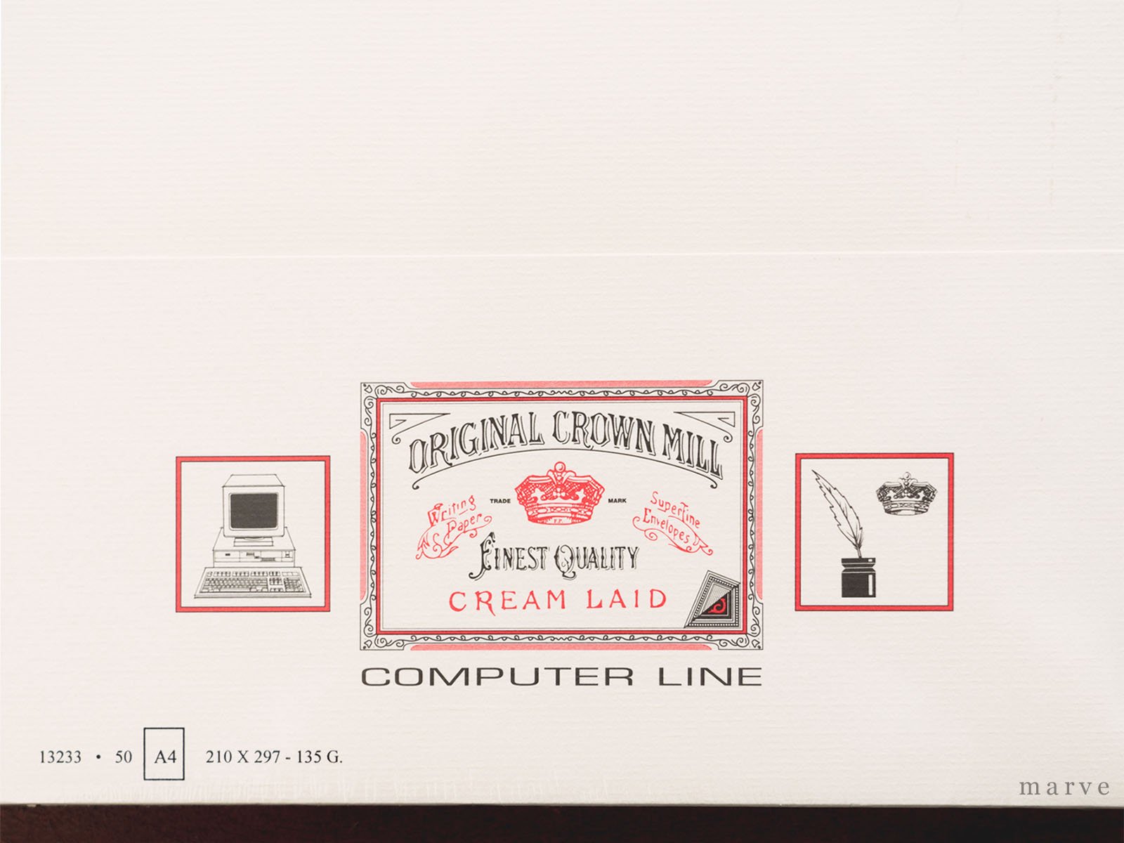 ORIGINAL CROWN MILL　コンピューターラインA4（50枚入）135gクリーム<img class='new_mark_img2' src='https://img.shop-pro.jp/img/new/icons1.gif' style='border:none;display:inline;margin:0px;padding:0px;width:auto;' />