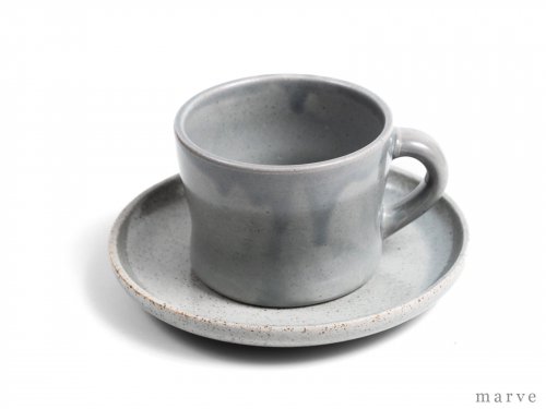 Diner CAPPUCCINO Cup&Saucer gray<img class='new_mark_img2' src='https://img.shop-pro.jp/img/new/icons1.gif' style='border:none;display:inline;margin:0px;padding:0px;width:auto;' />