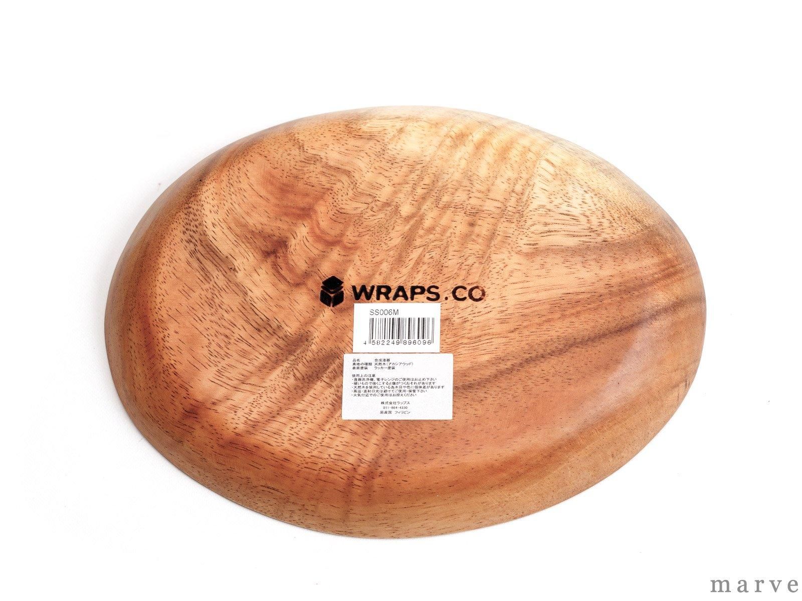 木の器 アカシアWOOD オーバルプレートMM - marve (マーヴェ