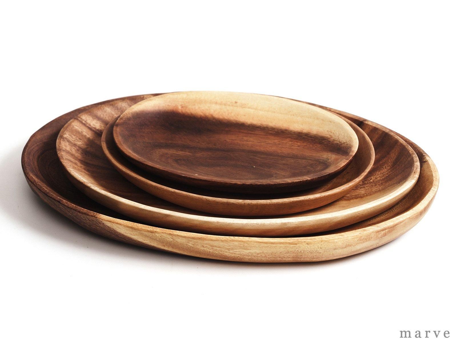 木の器 アカシアWOOD オーバルプレートL - marve (マーヴェ