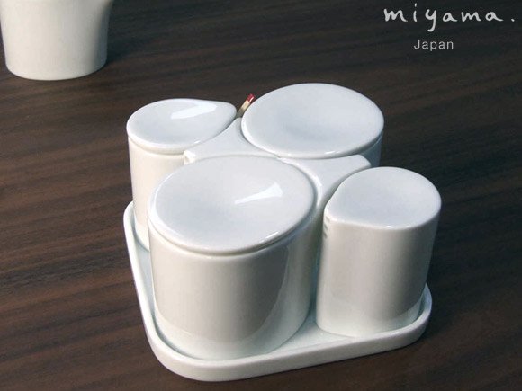 miyama pozzo 調味料入れ5pcsギフトセット - marve (マーヴェ)　ナチュラルモダン雑貨　通販　キッチン テーブルウェア インテリア
