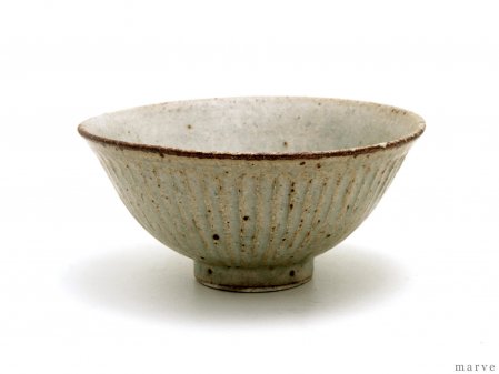 伊藤豊　鎬（シノギ）　茶碗　黄粉引の商品写真