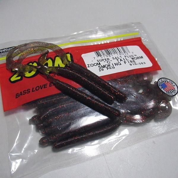 Zbc ズームワーム C Tail Worm カーリーテールワーム 010 3 Smoking Fire バスプロショップ ナイル