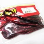 ZBC ズームワーム マグナム U-テール #144-029 Red Shad