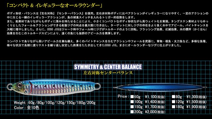 クリアランス特売中 ガンクラフト コソジグ150.180.200g | www