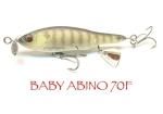 Nishine Lure Works Baby Abino70F/٥ӡӥΡ 70F եƥ󥰡