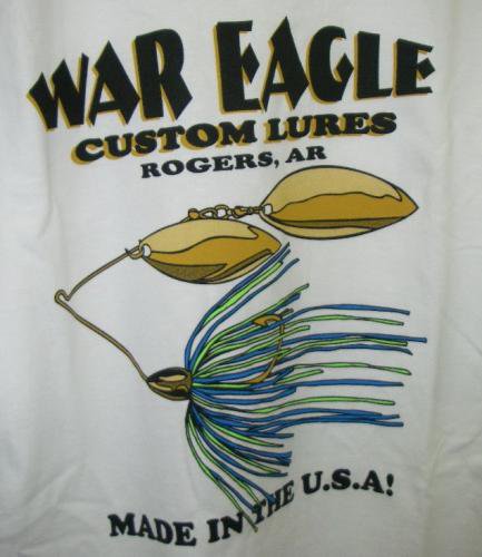 WAR EAGLE CUSTOM LURES/ウォーイーグル Ｔシャツ 半袖 ホワイト