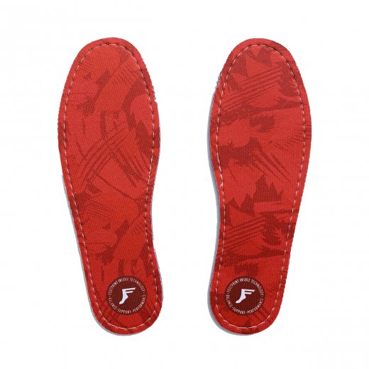 【FP INSOLES】フットプリントインソール KINGFORM FLAT INSOLE RED CAMO 5mm  