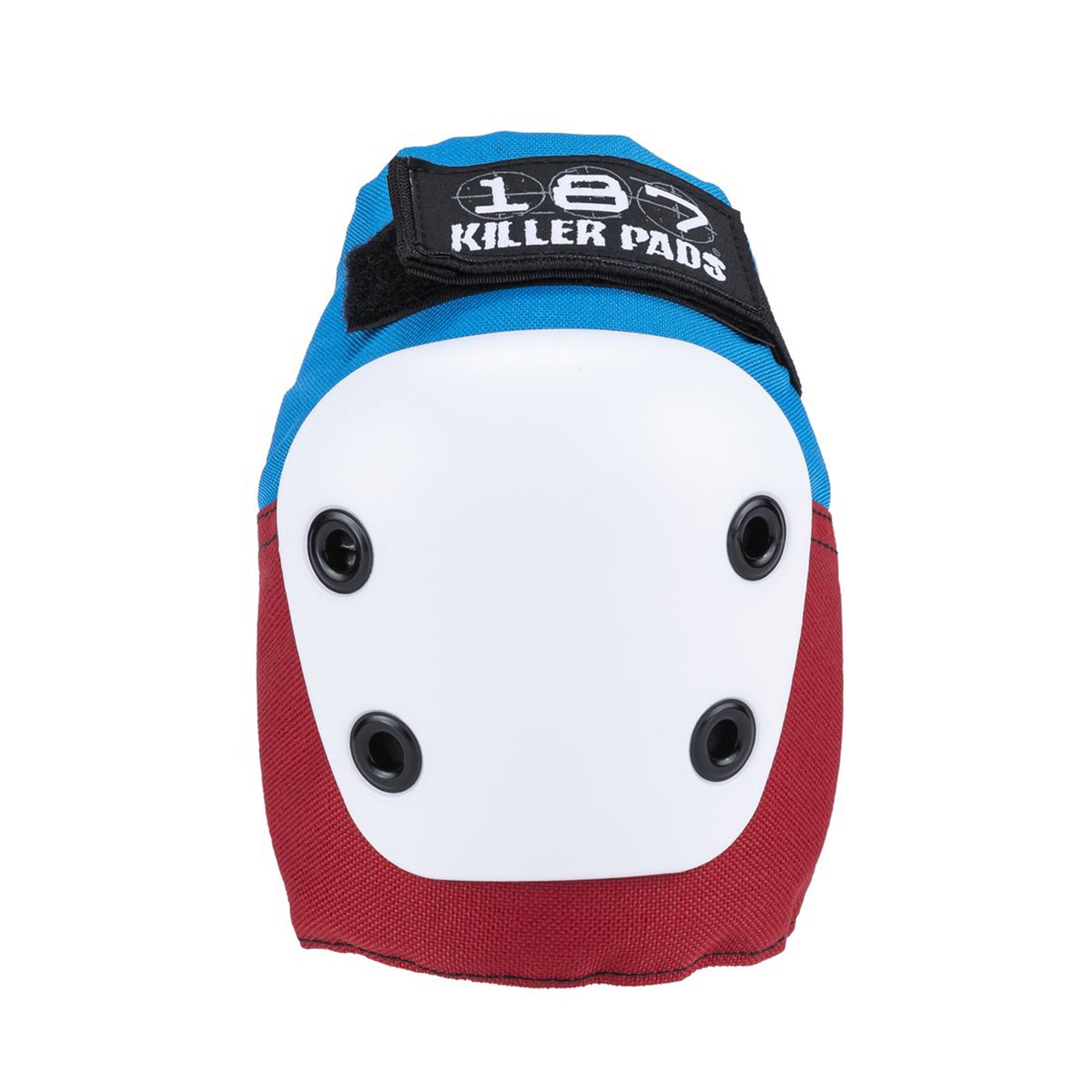 【187 KILLER PADS】Jr SIX PACK キッズ用 手首/肘/膝 ３点セットプロテクター c: Blu/Red/Wht