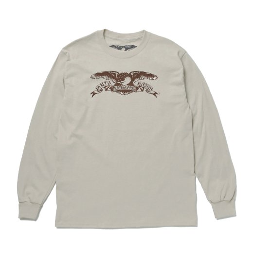 20%OFF【ANTIHERO】アンタイヒーロー BASIC EAGLE L/S TEE c: Natural