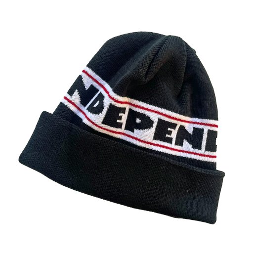 【INDEPENDENT TRUCKS】インディペンデント BAR LOGO BEANIE c:Black |  トラックカンパニーのロールアップビーニー - SPINY スパイニー 公式サイト　オンラインストア