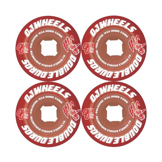 OJ WHEELۥ DOUBLE DUROS Red 56mm 99a/95a