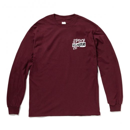 SPINYۥѥˡꥸʥ KEEP IT ROLLING L/S TEE c: Burgundy