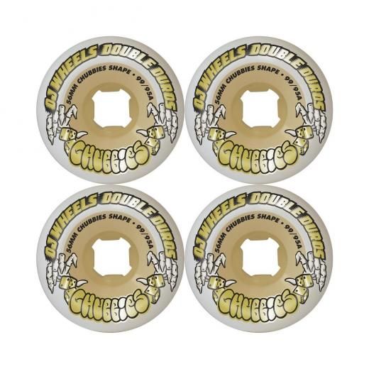 OJ WHEELۥ DOUBLE DURO WHITE GUM CHUBBIES 56mm 99a/95a