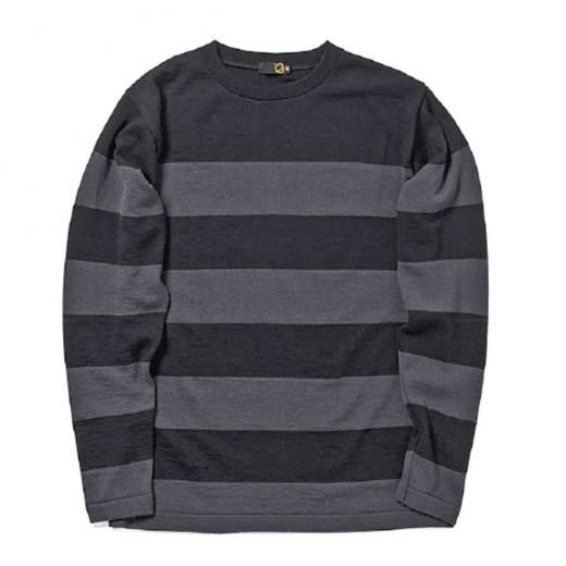 greenclothing グリーンクロージング　ラムウールセーター GREEN CLOTHING グリーンクロージング】WOOL SWEATER (グレイ