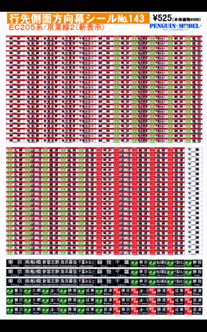 京葉線２０５系側面行先幕