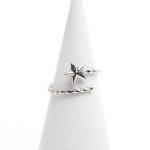 Stella Helical Wand Ring <br>StaringSilver925＃2-13<br>GOLD/SILVER