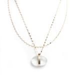 BotanicalGem Orbital line Necklace