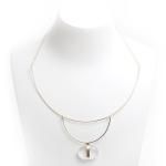 BotanicalGem Orbital line Necklace