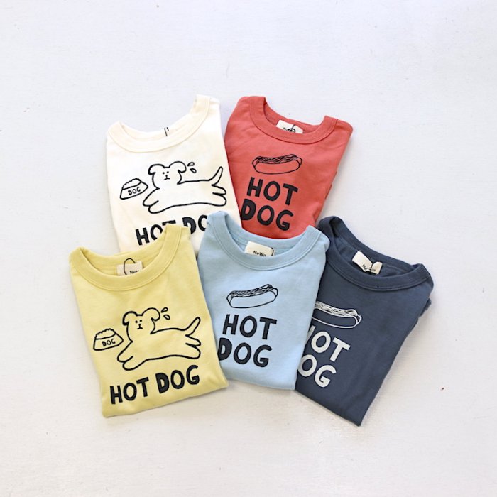 【春夏新作】NeWo Hot Dog Tシャツ・80-140cm [S9=nw-3122106-ST-KD]《T》《A》